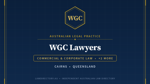 WGC Lawyers Cairns — listing card on LawDirectory.au