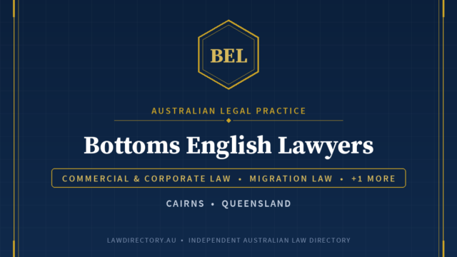 Bottoms English Lawyers Cairns — listing card on LawDirectory.au