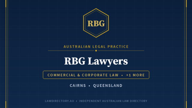 RBG Lawyers Cairns — listing card on LawDirectory.au