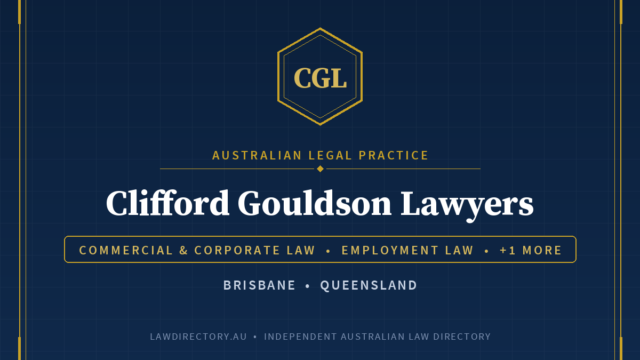 Clifford Gouldson Lawyers Brisbane — listing card on LawDirectory.au