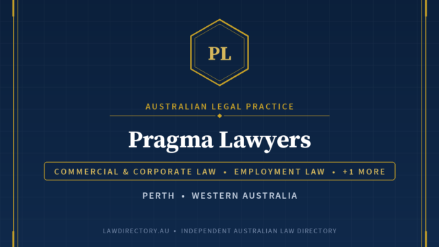 Pragma Lawyers Perth — listing card on LawDirectory.au
