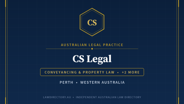 CS Legal Perth — listing card on LawDirectory.au