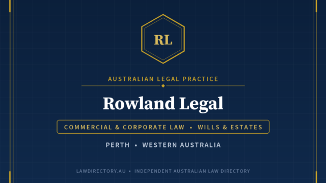 Rowland Legal Subiaco — listing card on LawDirectory.au