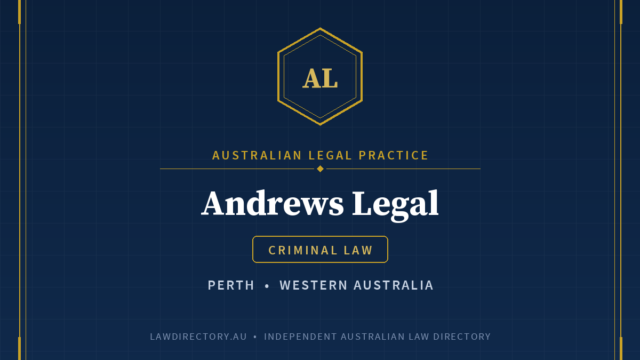 Andrews Legal Perth — listing card on LawDirectory.au