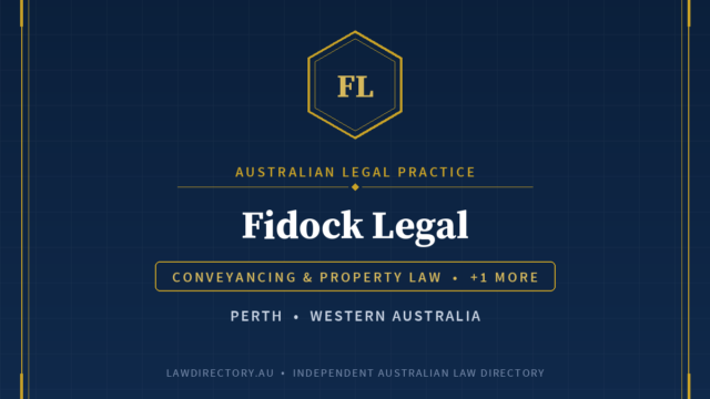 Fidock Legal Osborne Park — listing card on LawDirectory.au