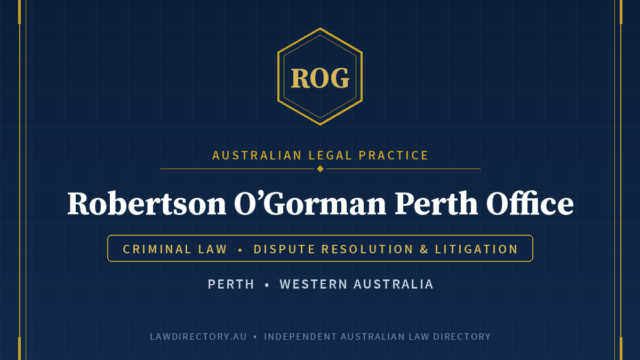 Robertson O’Gorman Perth Office — listing card on LawDirectory.au