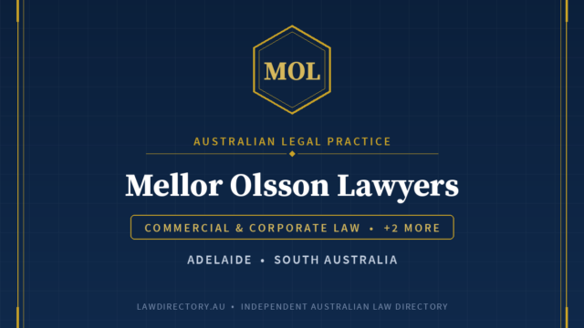 Mellor Olsson Lawyers Adelaide — listing card on LawDirectory.au