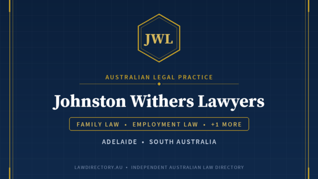 Johnston Withers Lawyers Adelaide — listing card on LawDirectory.au