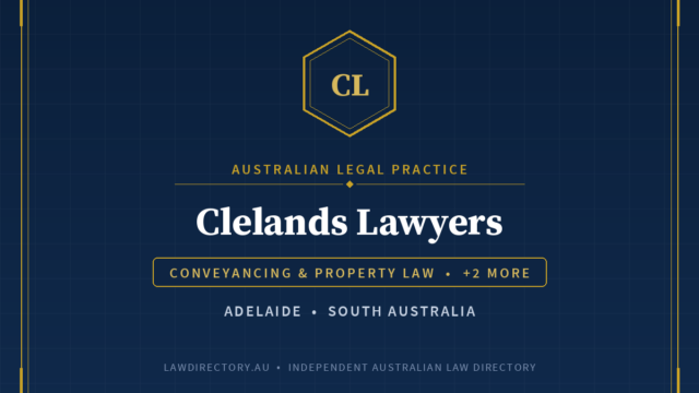 Clelands Lawyers Adelaide — listing card on LawDirectory.au