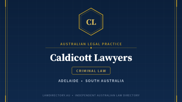 Caldicott Lawyers Adelaide — listing card on LawDirectory.au