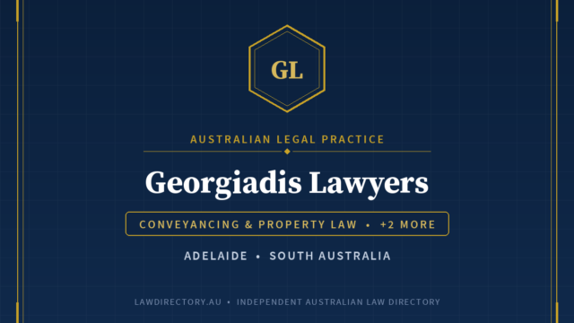 Georgiadis Lawyers Adelaide — listing card on LawDirectory.au