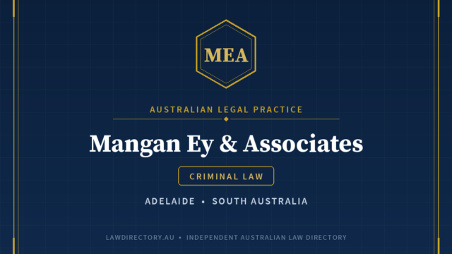 Mangan Ey & Associates Adelaide — listing card on LawDirectory.au