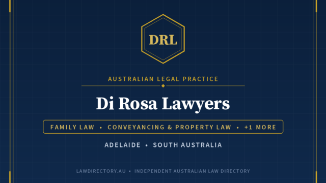 Di Rosa Lawyers Adelaide — listing card on LawDirectory.au