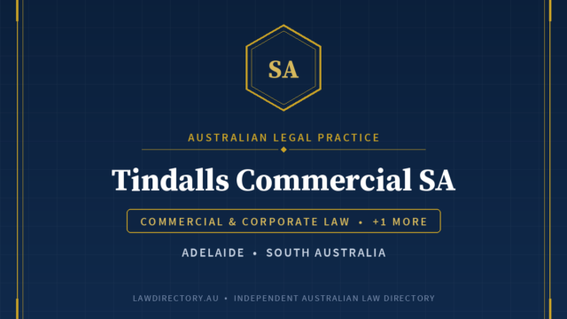 Tindalls Commercial SA — listing card on LawDirectory.au