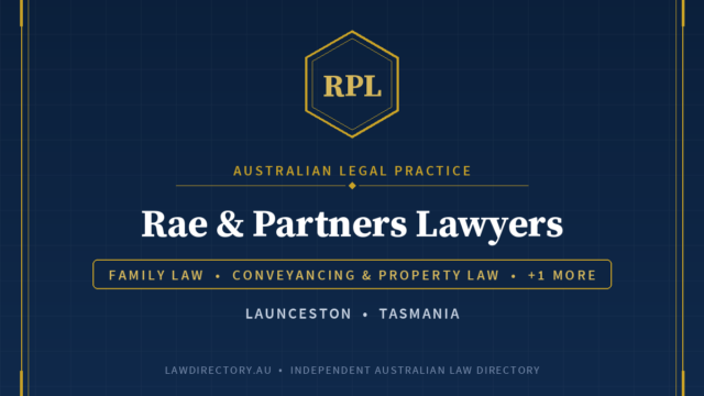 Rae & Partners Lawyers Launceston — listing card on LawDirectory.au