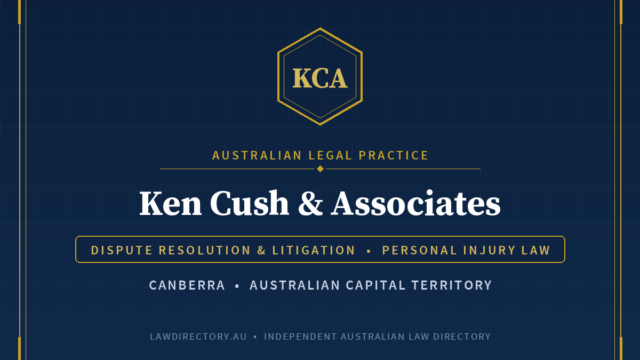 Ken Cush & Associates Canberra — listing card on LawDirectory.au