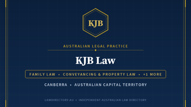 KJB Law Canberra — listing card on LawDirectory.au