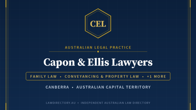 Capon & Ellis Lawyers Belconnen — listing card on LawDirectory.au