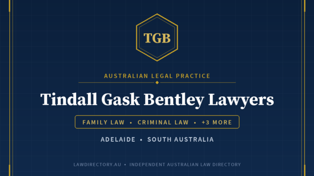 Tindall Gask Bentley Lawyers (TGB) — listing card on LawDirectory.au