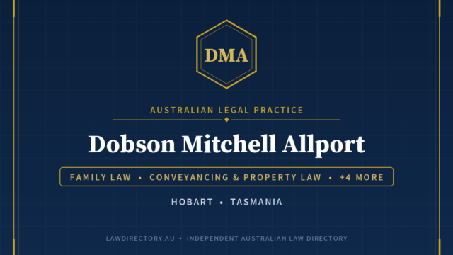 Dobson Mitchell Allport Hobart — listing card on LawDirectory.au