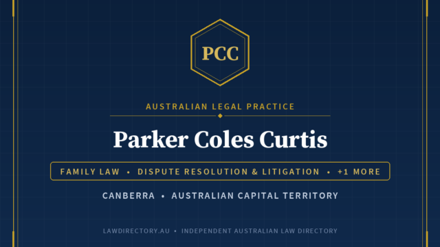 Parker Coles Curtis Canberra — listing card on LawDirectory.au